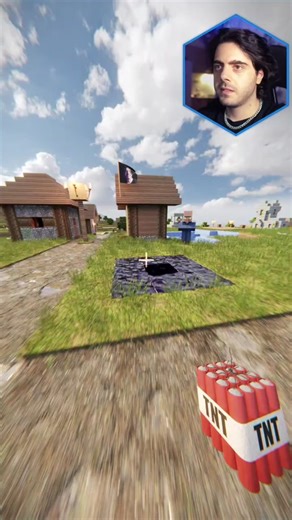 Ultra Realistic TNT Cannon in Minecraft RTX