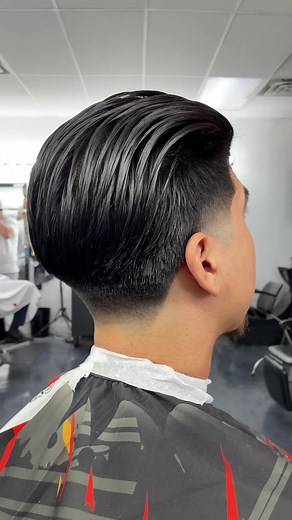 FADED LIFESTYLE •SLICK BACK WITH BALD TAPER FADE #slickback #hairstyle #hairstyle #haircut #fun #barber #barbershop #fashion #hairtrends #popular #top #viral #viralvideo #zhu #longhair #menshair