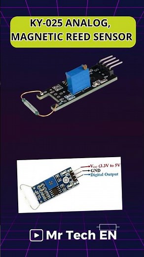 how to KY-025 ANALOG, MAGNETIC REED SENSOR #arduino #esp32 #esp8266 #sensor #electronics