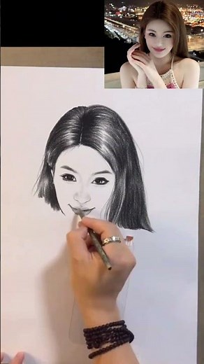 Girl Drawing #drawing #charcoaldrawingtutorial #girlfacedrawingpencil #girldrawing #portraitdrawing