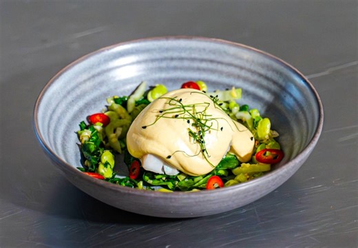 Speket torsk med sitrongress‑hollandaise - moderne nordisk rett - Oppskrift