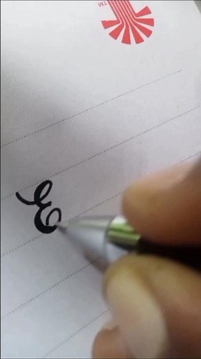 How to improve your handwriting | capital cursive writing "E"