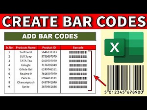 Generate BarCode in Excel Data | Excel Tutorial in Hindi |