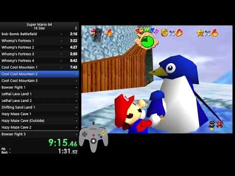 SM64 Speedrun | 16 Star | 42m 29s
