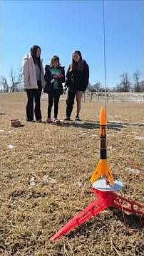 Girls Need Space launch model rockets in Lewisburg