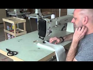 Heavy duty long arm walking foot canvas sewing machine