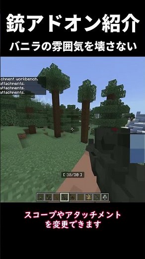 【マイクラ統合版】バニラの雰囲気を壊さない？銃アドオン【銃アドオン紹介】