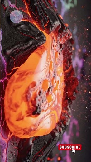 Mini Volcano Eruption ASMR | Realistic Lava Explosion & Relaxing Sounds #shorts