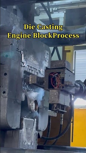 Die Casting Engine Block Process #youtubeshorts