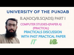 PU BA BSC PART I COMPUTER STUDIES-I PAPER A PRACTICAL