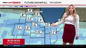 Wednesday forecast. CBS Chicago | Meteorologist Kylee Miller