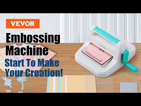 VEVOR Manual Die Cutting Embossing Machine 6" Opening For Art Craft Scrapbooking