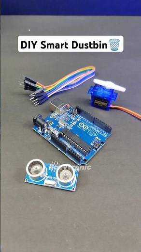 Automatic Smart Dustbin using Arduino Uno with Ultrasonic Sensor #ultrasonicsensor #arduino #diy