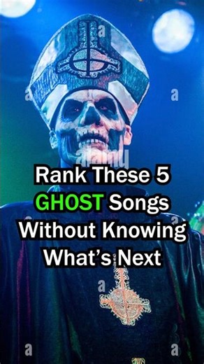 Rank 5 GHOST Songs Without Knowing What's Next #ghost #bandghost #metal