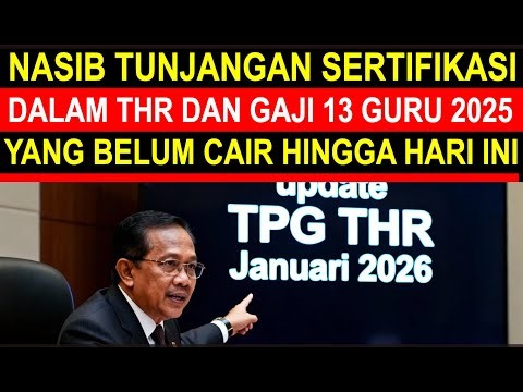 Breaking news kabar terbaru nasib pencairan tunjangan sertifikasi guru THR 100 persen 2025