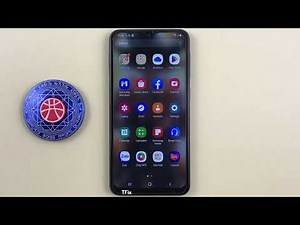 Show apps screen button on Home screen on Samsung A10 Android 11