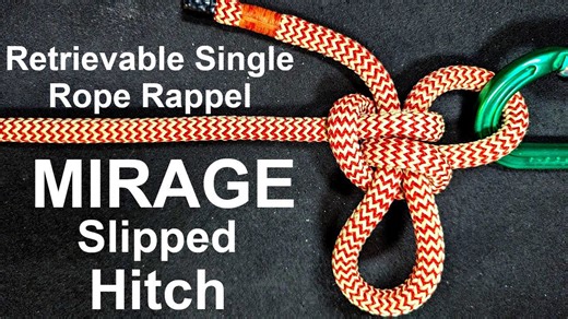 Mirage slipped hitch guide for tree, rock, and alpine climbers