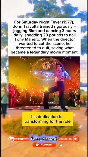During Saturday Night Fever (1977) Filming – John Travolta Trained HARD