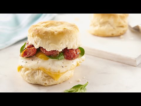 Tomato & Egg Breakfast Sandwich Recipe | Pillsbury