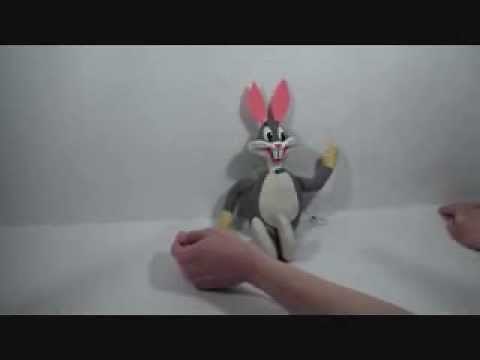1971 Mattel warner brothers talking pull string bugs bunny 12" plush toy