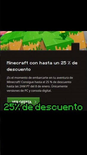 Minecraft Java and Bedrock on sale🎁 #minecraft #discounts #fyp #shorts