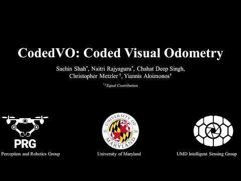 CodedVO: Coded Visual Odometry