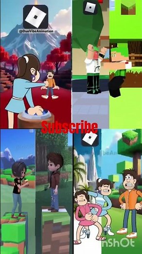 Roblox vs Minecraft Part-3 (Animation Meme)#memes​ #shortsfeed​ #shortvideo​