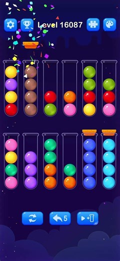 Color Ball game level 16087 #games #ballgame | Ball Sort puzzle #puzzleball #slidepuzzle #blockpuz