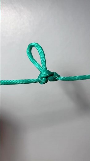 How to quickly make a practical rope loop, simple knotting methods， life skills tips #knot #outdoors