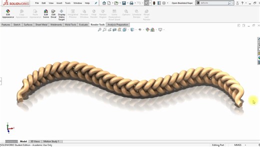 SolidWorks设计编织绳_哔哩哔哩_bilibili