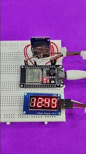 ⏰ Real Time Clock Project with ESP32 & RTC | Live Time on Web Server 🌐 #education #youtubeshorts