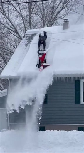Man Falls Off Roof While Snow Blowing, Lands Safely in Snowbank A homeowner escaped serious injury after falling off his roof while attempting to snow blow accumulated snowfall, an incident neighbors described as both alarming and oddly fortunate.The man, whose name was not released, had climbed onto the roof of his single-story home to clear heavy snow following a winter storm. According to witnesses, he was using a small snow blower to remove the buildup when he lost his footing near the edge