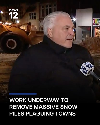 SNOW REMOVAL: Crews in multiple towns across Long Island are working this morning to remove feet of snow and ice that have piled up since Sunday's storm. In Huntington, heavy machinery has been out overnight, focusing on the village area and side roads along Main Street. Huntington Town Highway Superintendent Andre Sorrentino said efforts will continue over the next several nights in other parts of the town, including Huntington Station and Greenlawn. READ MORE: https://tinyurl.com/2mamdxrv | Ne