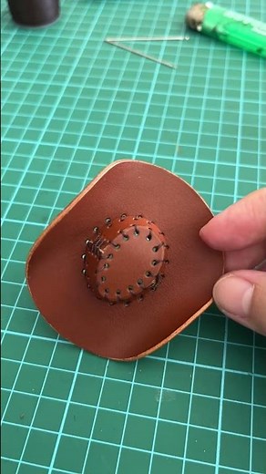 How to Make a Miniature Leather Cowboy Hat