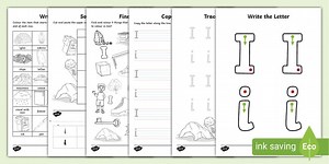 Letter I Worksheet and Activity Pack
