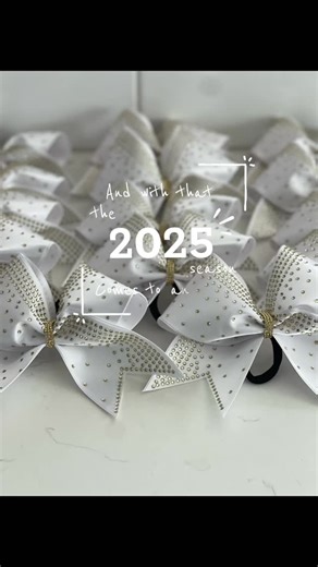 Jacqueline on Instagram: "🎀 2025 Cheer Bow Recap 🎀 What a year of bows, bling, and big cheer moments! ✨ 2025 was filled with custom cheer bows made for game days, competitions, and unforgettable memories. From team colors to personalized details, every bow was created with love, intention, and cheer pride. 💖📣 Thank you to all the cheer moms, athletes, and teams who supported my small business and trusted me with their vision. Your support truly means everything. Cheers to an even bigger, bri