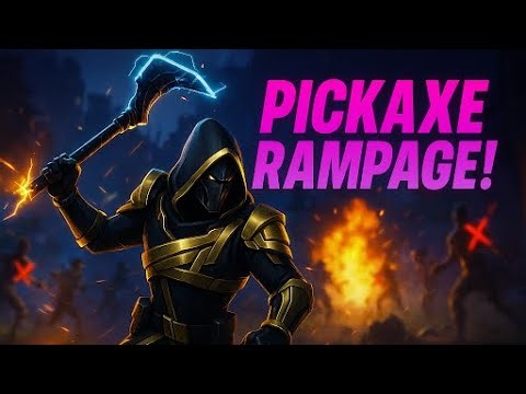 I Took Down 10 Players with Only a Pickaxe… Insane Fortnite Rampage! 🪓💥