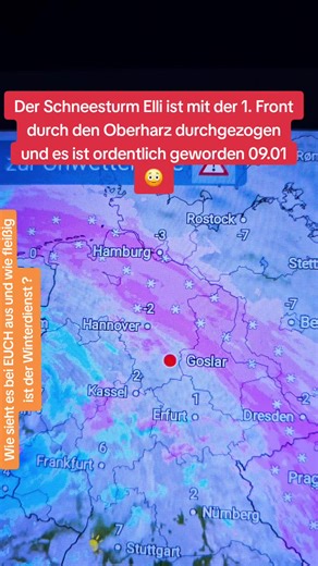 Schneesturm Elli im Oberharz: 25 cm Pulverschnee