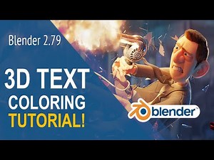 Blender 2.79- 3D text tutorial!