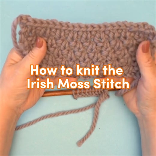 19K views · 90 reactions | Ever heard of the Irish Moss Stitch? 臨 Whether you're a newbie or a seasoned knitter, this stitch is your ticket to relaxation and mindful making. Just a simple combo of knit and purl stitches in a four-row repeat, and you're on your way to creating something truly special! Watch the full tutorial here >> https://bit.ly/3K2Rywf #LoveCrafts #howtoknit #knittingtutorial #knitspo #knitlove | LoveCrafts Knitting | Facebook