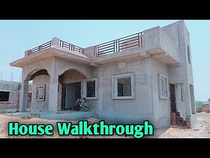 गजब का घर |walkthrough video | Beautiful house with portico porch design | 1000 sqft home design