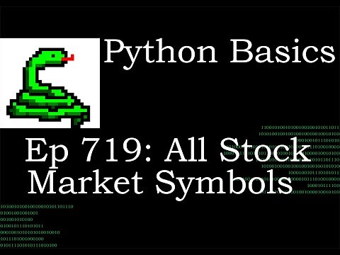 Python Basics Tutorial Find Complete List of Stock Market Ticker Symbols | Pandas Tolist Method