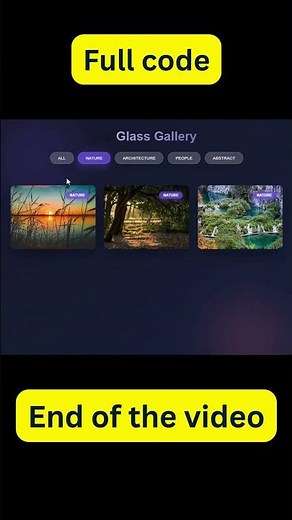 Stunning Image Gallery in HTML, CSS & JS 🔥 | Beginner to Pro in 5 Seconds! #coding
