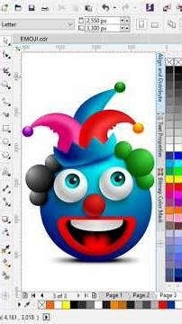 Coreldraw beginners tutorial, graphics design, 3D emoji graphics design, logo design #graphics