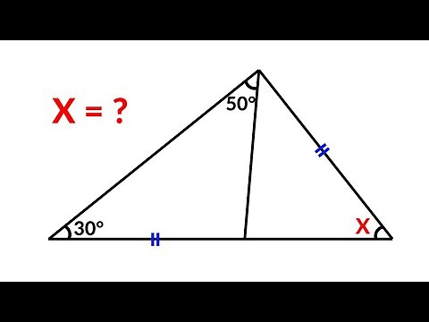 Find the angle X | A Nice Geometry Problem | 2 Methods
