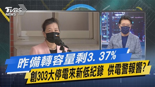 1.6K views · 85 reactions | 【少康開講｜昨備轉容量剩3.37%創303大停電來新低紀錄...