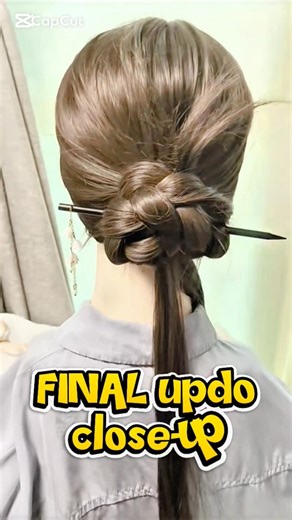 No Hair Tie! Simple Side Updo 😱✨ LA Hair Trend 💖 | #shorts #lagirls #updohairstyle