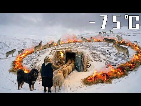 –75°C Blizzard: 87-Year-Old Grandma & Black Tibetan Mastiff Save Sheep, Fireline vs Wolves