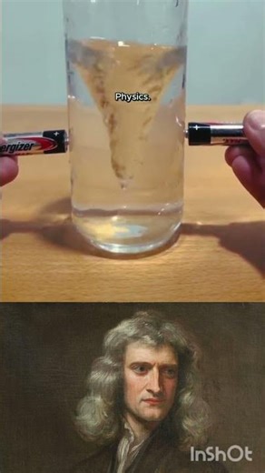 "Two Batteries and a Water Vortex"🫨🤫#physics