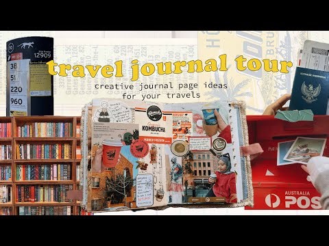 travel journal tour ✈️ chatty journal flip through - memory keeping, ideas, tips & trick